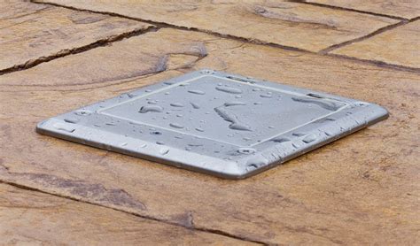 electrical deck box|landscaping electrical floor box.